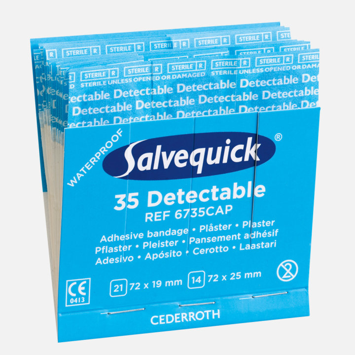 Pansements rapides 6753CAP Salvequick® détectables